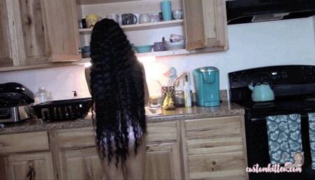 Ebony Milf Dishwashing-Monica Jade MP4