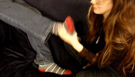She Sniffs Feet