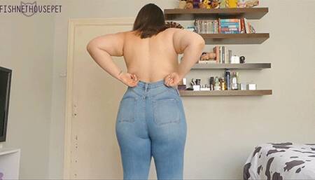BBW Jeans Body Worship JOI