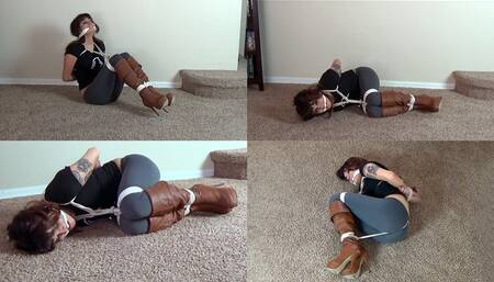 the unfortunate girl can barely move a muscle and she has no one to blame but herself!   intensity in every frame of this classic vid that is a must add to your collection!