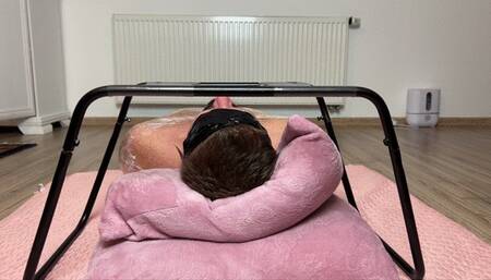 Extreme Facesitting Ass Smothering While Completely Wrapped In A Foil (Facesitting Chair)