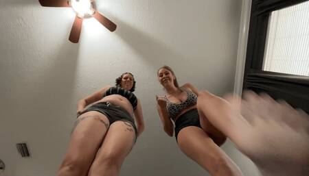 Double Domme Trampling POV With Nikki Brooks & Vanessa Rain (SD 720p WMV)