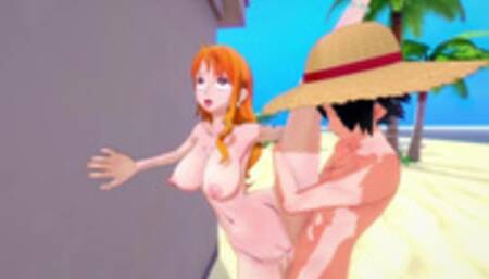 HOT FOURSOME WITH NAMI AND ROBIN - ONE PIECE PORN
