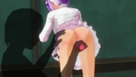 3D HENTAI Fucked Schoolgirl with a Vibrator in the Pool