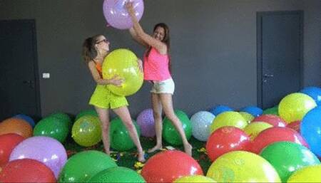 Kendra & Sophia mass popping clean up