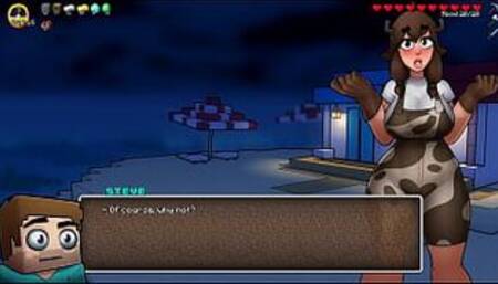 My Cow BECAME A HOT PETITE LADY And AGREED To DO A LOT - Hornycraft Cow Route