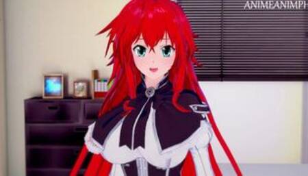 Fucking Rias Gremory from Highschool DxD Until Creampie - Anime Hentai 3d Uncensored