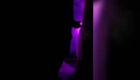 Jacking Off in the hallway at a porn shop