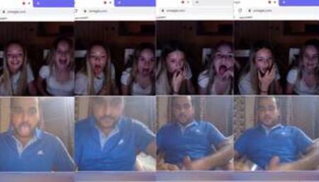 omegle jerking for two pretty hot teens