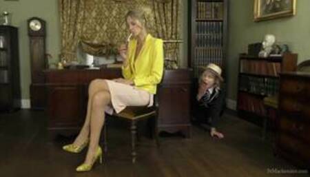 St Mackenzie's - Lucy Peeks On Her Teacher Miss Leah While She Smokes