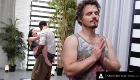 MODERN-DAY SINS - Cheating PAWG Jane Wilde Almost Caught Fucking Fitness Instructor! PUBLIC CLASS!