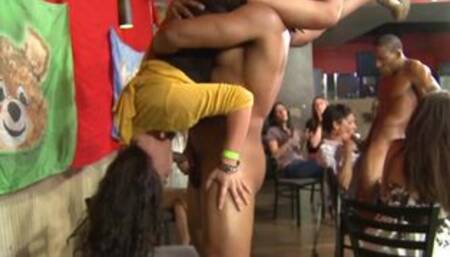 Bunch Of Crazy Bitches Sucking Dick At Wild CFNM Party!