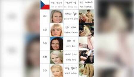 Czech Female Ero Actress Nude Model They Are Pornstar Or AV Ranking Top 9 In Korea