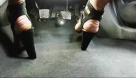 Emma Speeding in High heel Sandals - Multiview