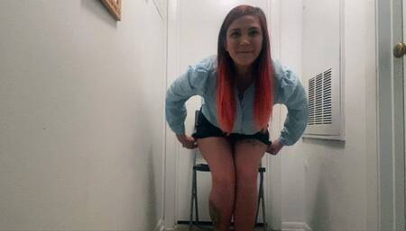AYLA AYSEL PLAYS WITH SOME SELF BONDAGE 720p