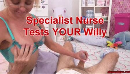 Nurse tests your willy Lillian's first ever hand job on camera