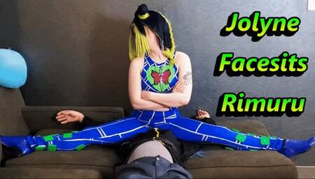 Jolyne Facesits Rimuru - Raven - Cosplay Facesitting