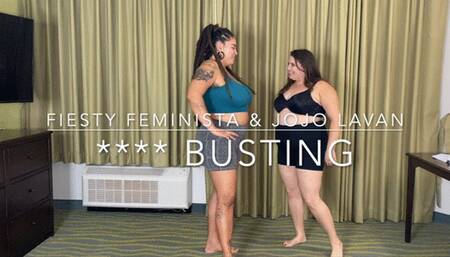 Fiesty Feminista teaches me how to cunt bust !!
