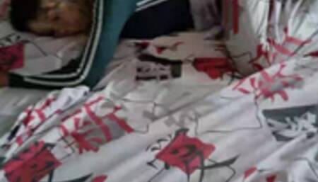 Martina Pranks her Sexy Blonde Friend with a Huge Morning's Squirt