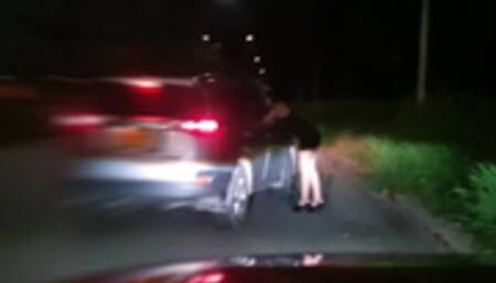 I Dress up as a Whore of the Night and a Stranger Pays me to Fuck in his Car