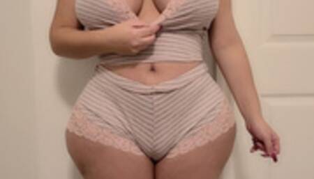 Big Bro Fucks Busty HOT Step Sister in PJs with Parents in next Room. I Hope I don't get Grounded!