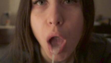 HEY BABY, GIVE DADDY a BLOWJOB - CUM IN MOUTH