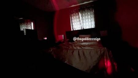 Sexy Black Latex CBT session