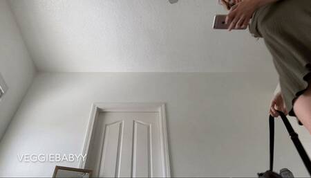 casual upskirt POV femdom facesitting - SD