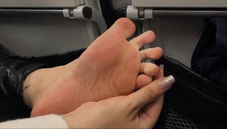 LANA NOCCIOLI The BEST SELLERS - Public Tease in The AIRPLANE!