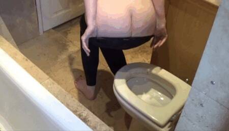 Toilet 3 Clip Bargain Bundle - Plops, Pee and Farting in Yoga Pants! MP4 HD