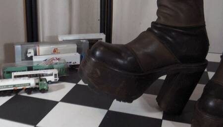 Heavy Buffalo boots: First two toycars, then my cock - Cam 2