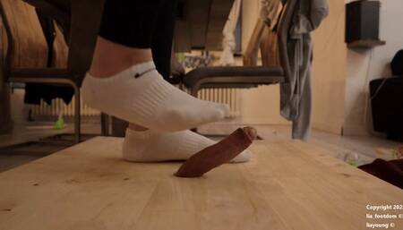 Cockboard with Nikesocks cum