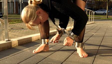 NEELE - PILLORY - ANKLE CUFFS AND CHAINS ON TOUR - PART 13