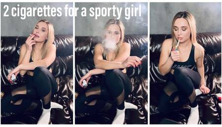 2 cigarettes for a sporty girl