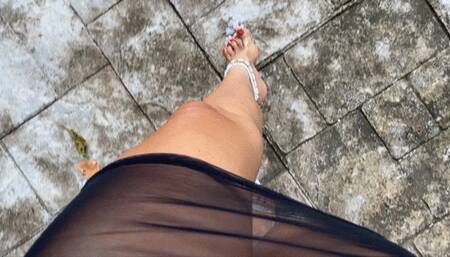 Milah Arches POV Dangling on sexy mules