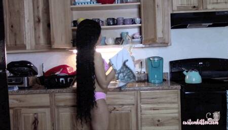 Ebony Submissive Housecleaning-Monica Jade MP4