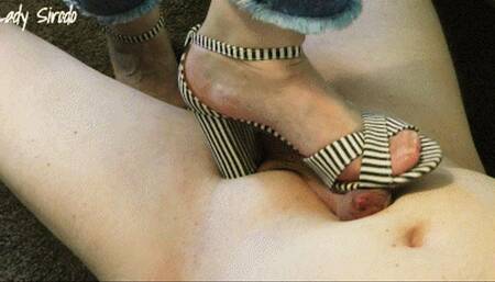 Shoejob with striped Sandals Episode One