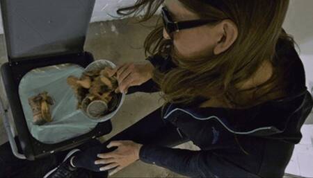 Turning the slave into a human garbage chute! (small version)