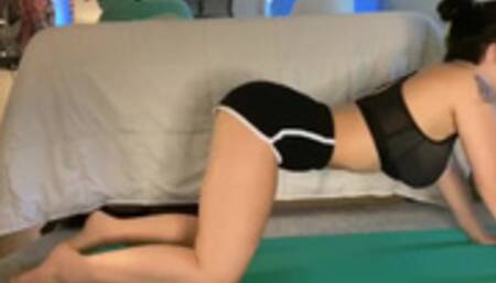 “post Nut” Yoga with my Cat (old Video)