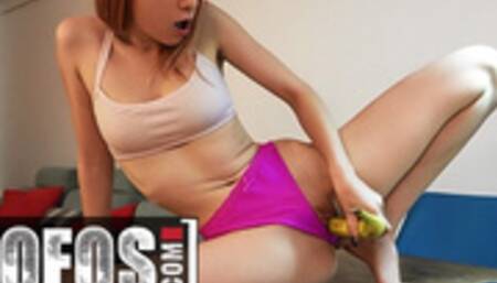 Mofos - Mimi Boom Finds the Banana too Soft to Put in her Pussy so she Decides to use her Big Dildo