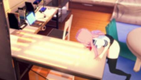 Gamer Girl Forgets to Turn off the Stream Masturbates on the Table [3d Hentai]