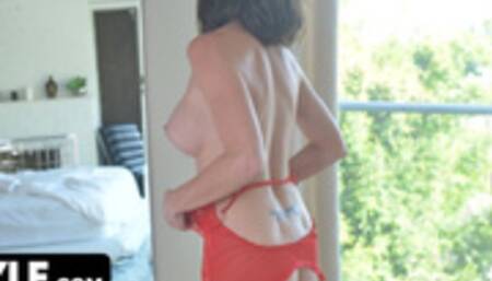 Busty Mature Slut wants some Big Black Cock to Stretch her Tight Holes while her Husband is Working