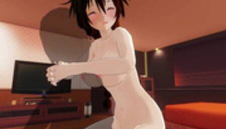 3D HENTAI Redhead Girlfriend Fucking on the Table