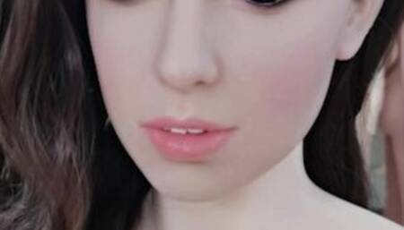 Nude Flat Chested Sex Doll with Black Hair | www.sexdolltech.com