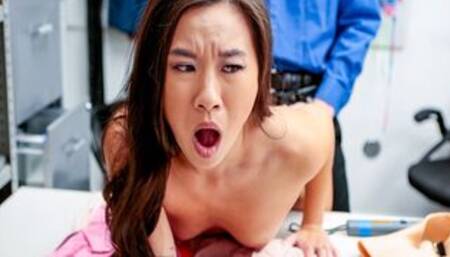 Kimmy Kim fucked by officer from behind