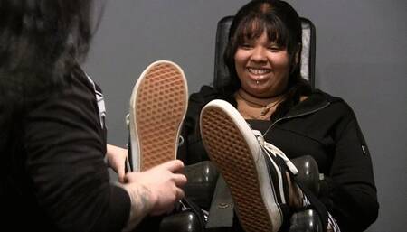 New girl Navae your going to LOVE her! feet tickled in SOCKS!