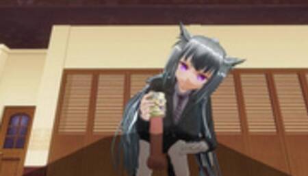 3D HENTAI Jerk off your Cock with her Panties