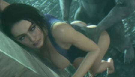 [RFF#80] JILL VALENTINE FUCKED BY MONSTER BBC