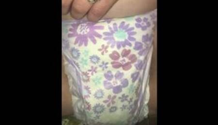 Wifey floods her diaper and wants a creampie