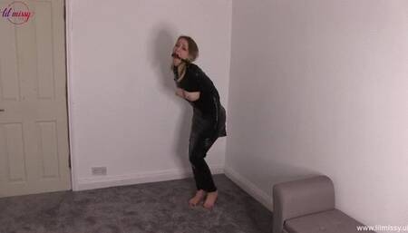 Lil Missy UK in Mummified in plastic wrap